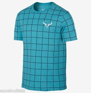 NWT! Nikecourt Premier Rafa (Rafael Nadal) Crew Tee Men Sz L 739475 429 (#3244)