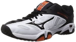 Mizuno Tennis Shoes WAVE INTENSE CLUB AC 61GA1646 61GA1646 White X black X orang