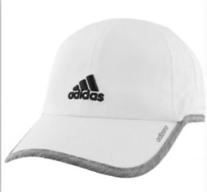 Men`S Adizero II Tennis Cap White And Light Gray Heather #5141921