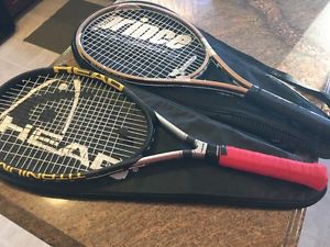 Head T1.S1 Pro 4-1/2 Tennis Racquet BONUS Prince Game OS TT Triple Threat WIN2!!