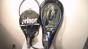Lot of 2 Prince Tennis Racquets Extender Rad 12 Prince Pro Oversize Graphite