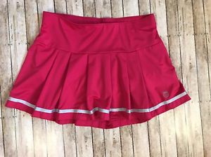 K Swiss Womens Pink Pleated Cheerleader Tennis Skort Size M