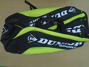 DUNLOP BIO TOUR 10 RACQUET TENNIS BAG YELLOW