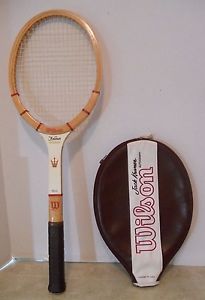 Wilson Jack Kramer Autograph Wood Tennis Racquet 4 5/8 - Nice Vintage+ Cover