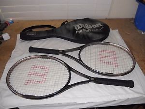 Wilson Pro Staff 5.9 Si Tennis Racquet 110 sq in with Case 2 Each Pair