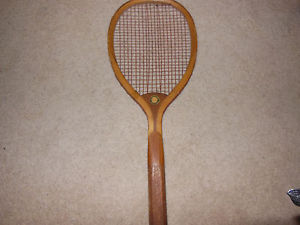 Antique SPALDING & BROS Lakeside Wooden Tennis Racket racquet No 5  1907
