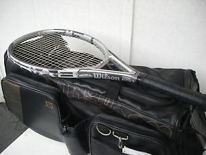 WILSON TRIAD 3.2 RACKET~4-1/2 GRIP~NEW SQUARE *NOT SPLAY* STRINGS~9.9 CONDITION*