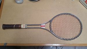 Vintage Wilson T3000 Steel Tennis Racquet Great Condition 4 1/2"
