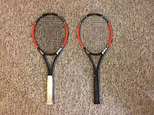 Two Rare Used Prince Tour Diablo Midsize Tennis Racquets 4 3/8 93 sq in