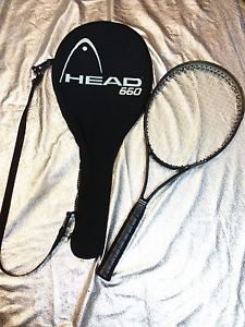 Head 660 Atlantis Tennis Racquet Racket 41/2 Nice Shape With Case Bag