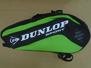 DUNLOP BIO TOUR 6 RACQUET TENNIS BAG GREEN