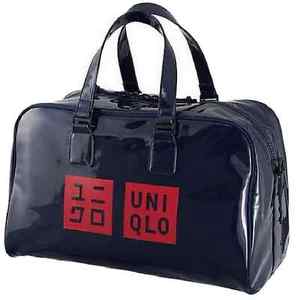 Rare UNIQLO Enamel Boston Bag Kei Nishikori Model Tennis Navy  2016 AustralianOP