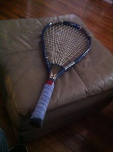 Prince Triple Threat RING 125 SUPER OVERSIZE STRUNG Tennis Racquet 4-1/2" NICE