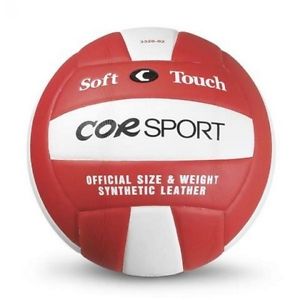 Cor Sport Balle Volley-ball Super Soft Taille 5 article Rouge Blanc