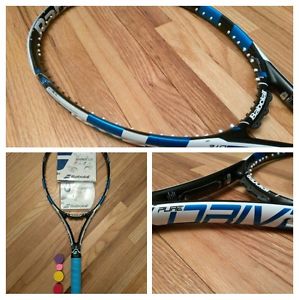 2015 Babolat Pure Drive Lite 100 sq in tennis racket, 4 1/4 grip, FREE RESTRING!