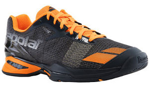 BABOLAT JET AC Men's Tennis Shoes Sneakers - Grey/Orange - Authorized Dealer