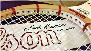 Vintage Wilson Autograph Jack Kramer Speed Flex Fibre Face Tennis Racket w/Cover