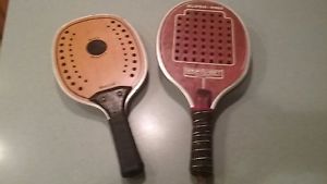 Vintage Marcraft Black Beauty & Sportcraft Paddle Ball Paddles (2)
