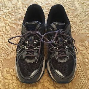 Men's Asics Tennis Shoes Size 13 Blue Black Grey