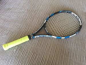 Babolat Pure Drive headsize 100 sq. in grip 4 1/4 10, 6 oz tennis racquet