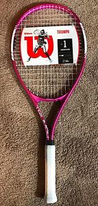 Wilson Triumph Series 1 Starter Player Pink Racket NEW