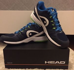 Head Nitro Pro Men's Tennis Shoes in U.S. size 10.5 Color Navy-Neon Green