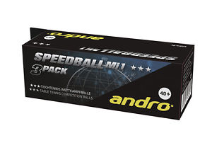 andro Speedball Mi1 40+ cellfree 3er Andro Pelotas de tenis de mesa Speedbal