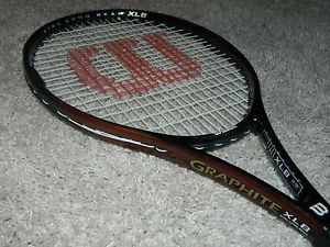 MINT Wilson Graphite XLB Tennis Racket P.W.S w/ 4 1/2" Grip AMAZING!!