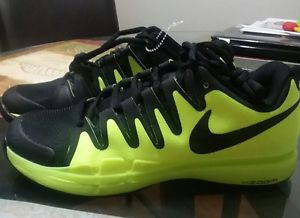 Nike Zoom Vapor 9.5 Tour Federer Wimbledon Black Green sz 10 631458-700 TENNIS