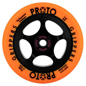 Proto 110mm Anti-dérapant Day-Glo Roue De Scooter - Orange