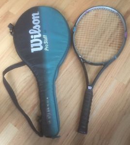 Wilson Pro Staff 6.0 PWS Dual Taper Beam 110 sq In 4 3/8 Tennis Racket w/Case