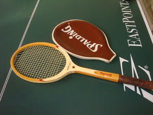 Vintage Spalding Wooden Tennis Racquet World Open Model 