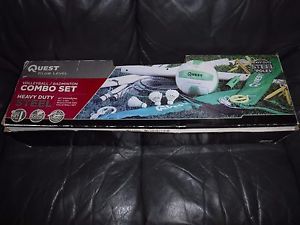 Quest Club Level Badminton Volleyball Combo Set