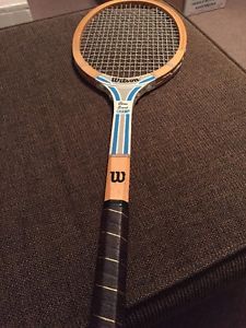 Vintage 1970s Wooden Wood Tennis Racket Racquet Chris Evert Champ 4 1/4" Grip
