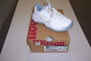 Wilson Open Junior Tennis Shoe, Wht/Silver, Size 12K US, Orig.$49.99