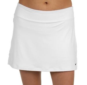New NIKE Womens TENNIS Skirt Dri Fit  White XLarge  15"