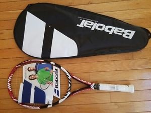 Babolat Drive Tennis Racquet Strung with Babolat Exel Cover included  New