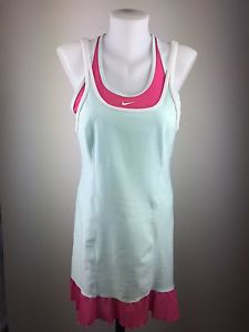 Nike Tennis Dress Blue, Mint And Hot Pink Ruffles Sz  Racer Back New Sz M(8-10)