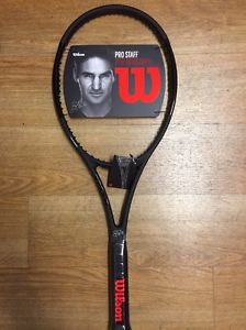 Wilson Pro Staff RF Signature All Black Tuxedo Tennis Racket Brand New - 4 3/8