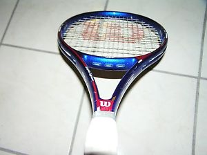 Wilson Graphite Aggressor 95 Tennis Racket Rare PWS Vtg Racquet 4 3/8 gr + cover