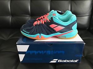 Babolat: Shadow Spirit Court Shoes (Black-Cyan-Pink) - Brand New in Box