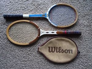 Wilson Autograph Junior Jack Kramer Tennis Racquet Case+Masterbuilt 100 Vintage