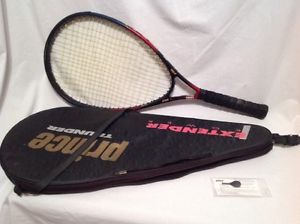 PRINCE EXTENDER THUNDER 880 PL TENNIS RACQUET W/ CASE COVER 4 3/8 Grip & "P" Key