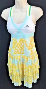 ADIDAS CLIMACOOL STELLA  McCARTNEY BARRICADE TENNISDRESS MULTI SIZES YELLOW $120