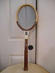 Vintage WILSON CHRIS EVERT AUTOGRAPH LIGHT 4 3/8 Wooden Tennis Racket NICE!