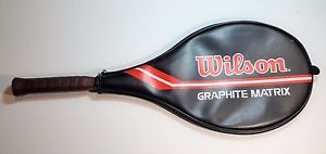 Wilson, Graphite Matrix Midsize 4.5" Grip Tennis Racquet With Cover