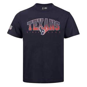 New Era Texans De Houston éventail Football NFL tee-Shirt Bleu marine
