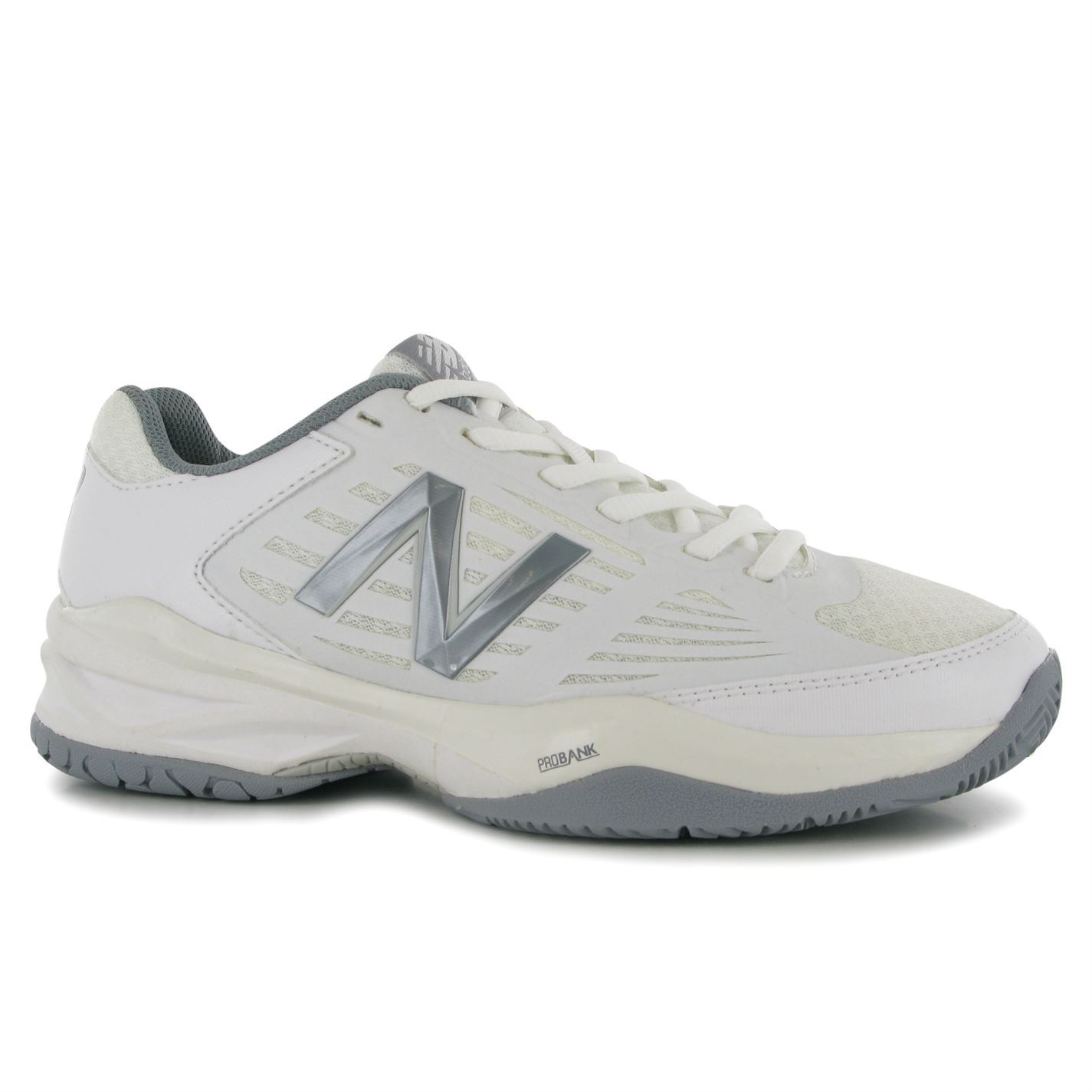 New Balance 896 v1 Tennis Shoes Womens White/Silver Court Trainers Sneakers