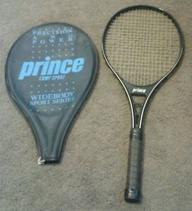 Prince Vintage Tennis Racquet 4-3/8 w Leather Sheath