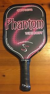 Onix Graphite Phantom Pickleball Paddle, Black & Pink